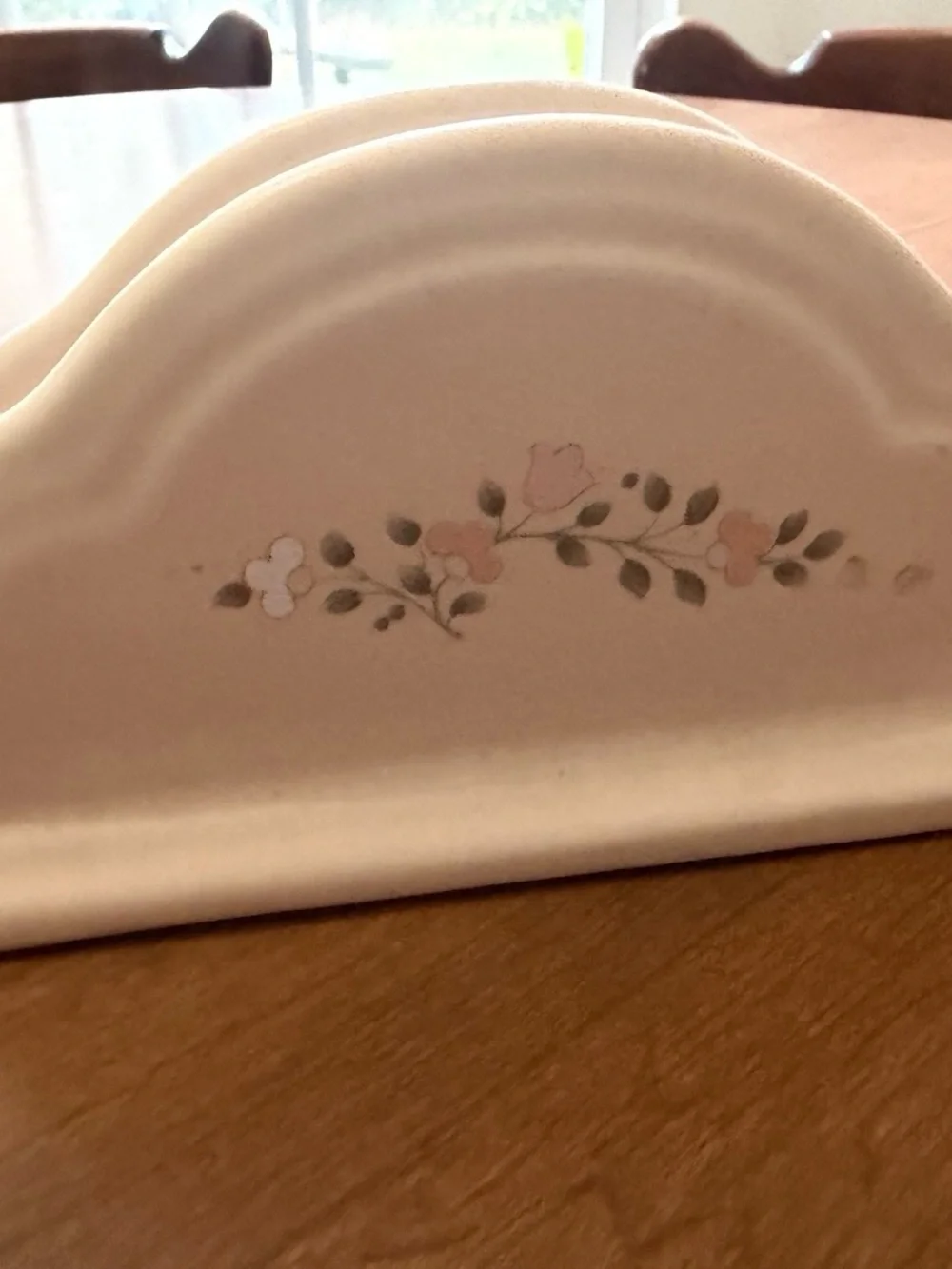 Pfaltzgraff Remembrance Napkin Holder Vintage Stoneware